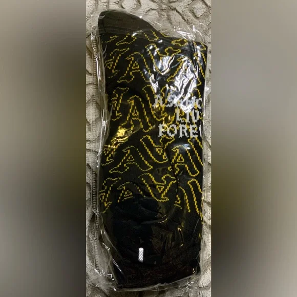 New ALF - Assholes Live Forever - Socks - Black n Yellow - Picture 3 of 3